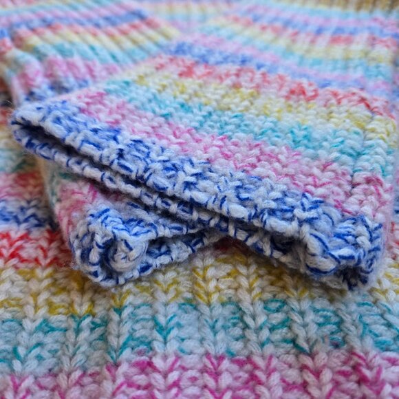 NWOT La Ligne Cherie Wool Cashmere Striped Pastel Sweater Medium - Picture 6 of 11